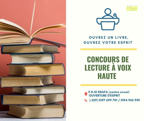 Première édition du concours de lecture à voix haute de Sèmè-Kpodji : Inscrivez- vous dès maintenant !