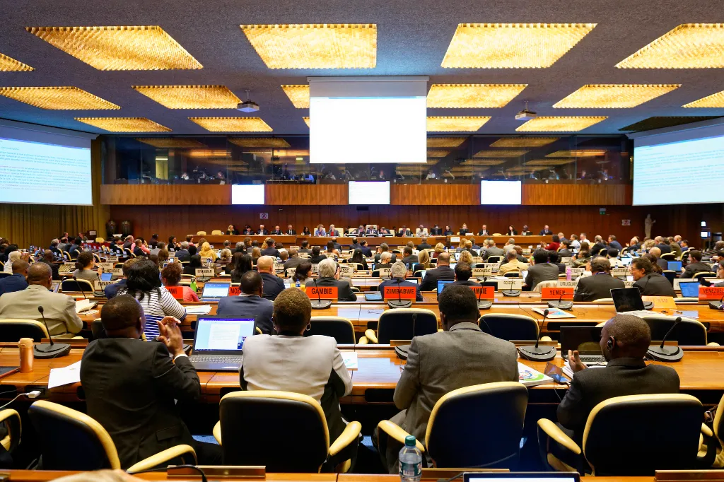 Une réunion du Conseil d'administration du Bureau International du travail. Image d'illustration