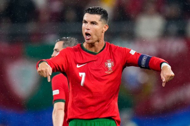 L'attaquant Cristiano Ronaldo lors du match contre la République Tchèque