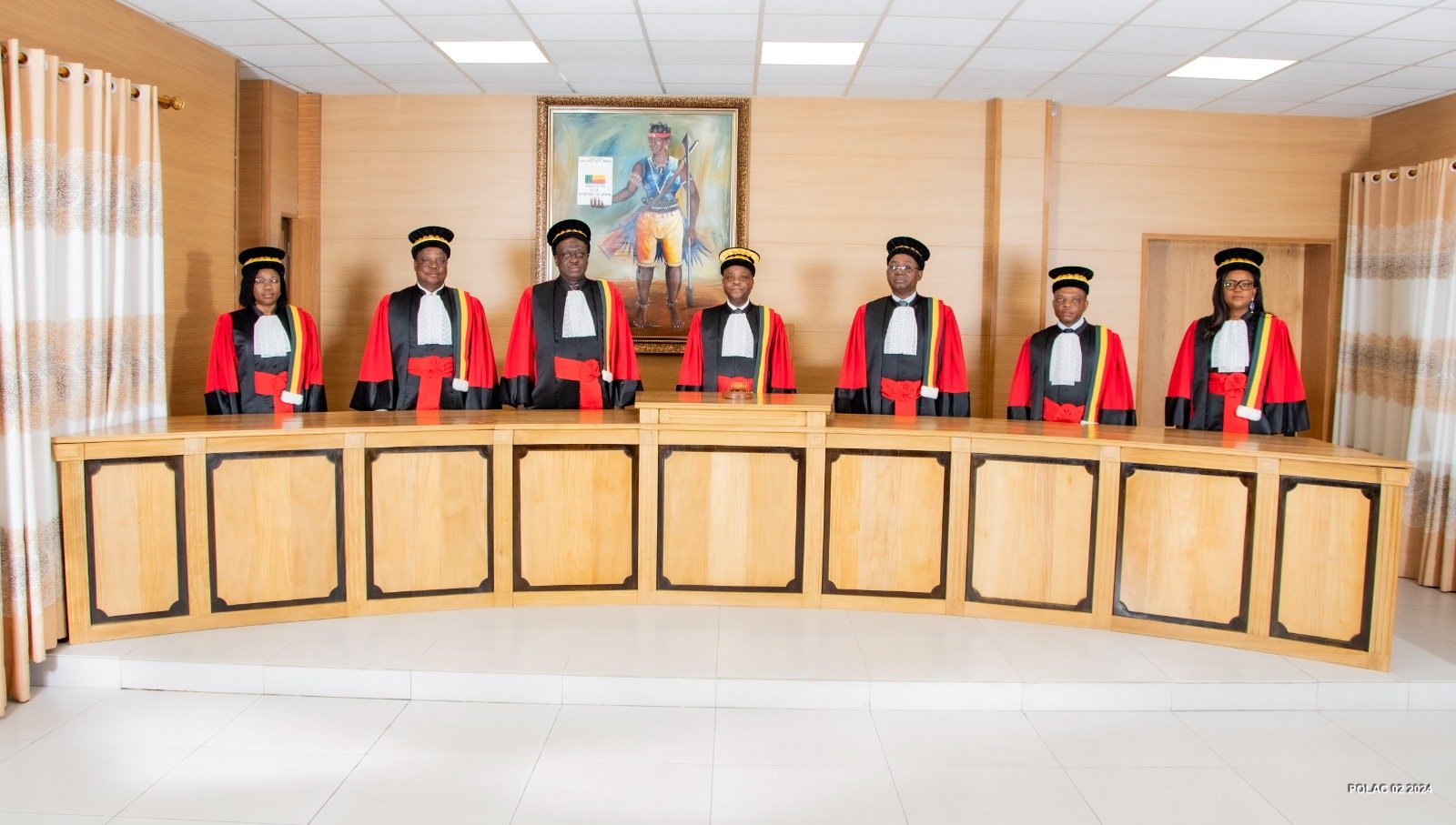 Des juges de la Cour constitutionnelle du Bénin. © AP PCC