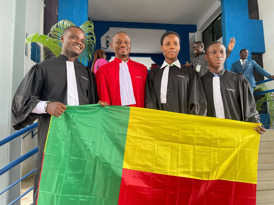 Des joueurs de l'équipe du Bénin lors du concours OHADA édition 2024