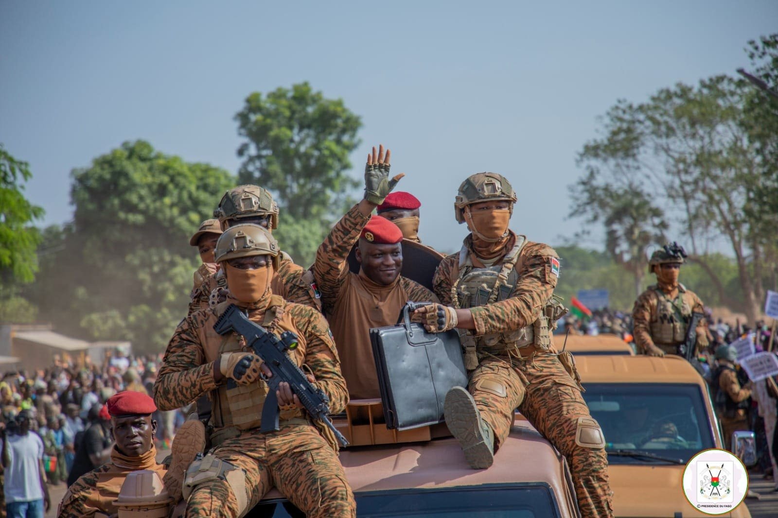 Le capitaine Ibrahim Traoré, président de la Transition au Burkina. © Présidence du Faso