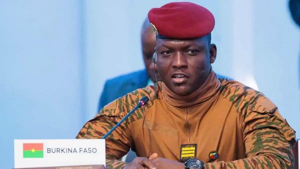 Le capitaine Ibrahim Traoré, président de la transition au Burkina.l