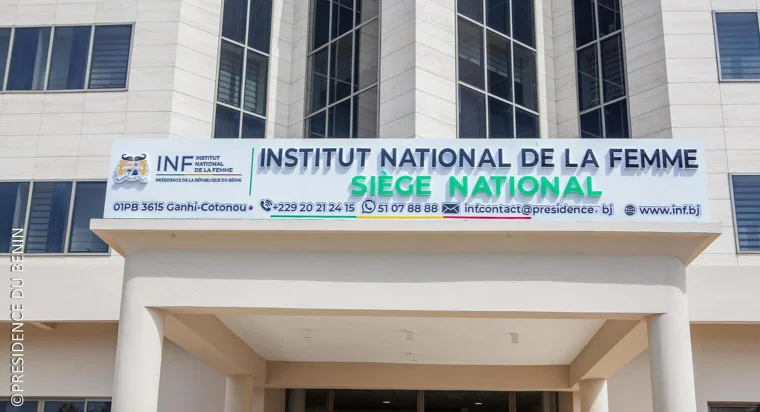 Le siège de l'Institut national de la femme (INF) au Bénin