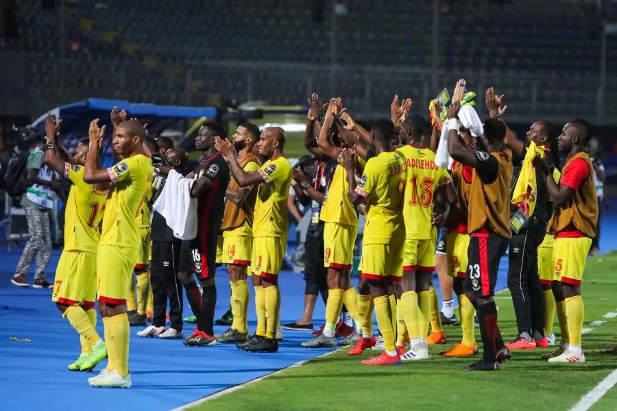 Des joueurs de l'équipe de football du Bénin