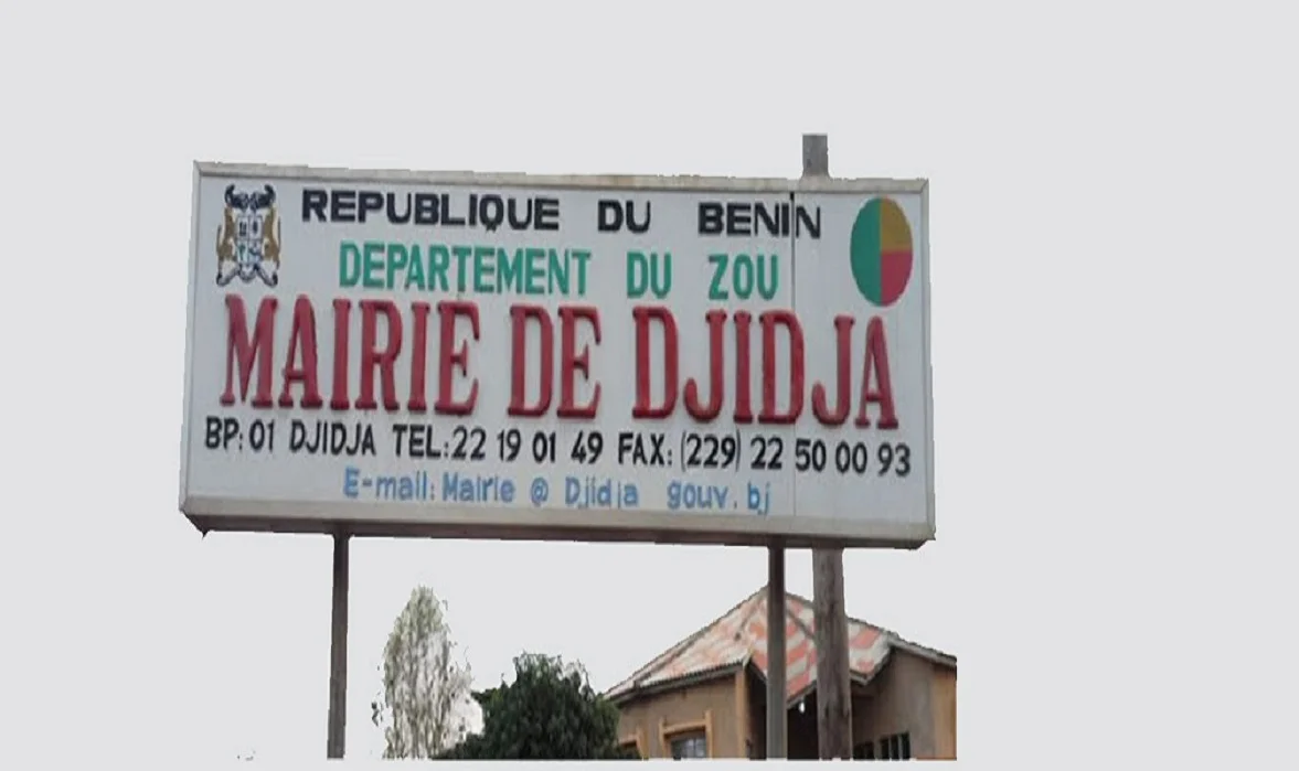 La mairie de Djidja dans la commune du Zou