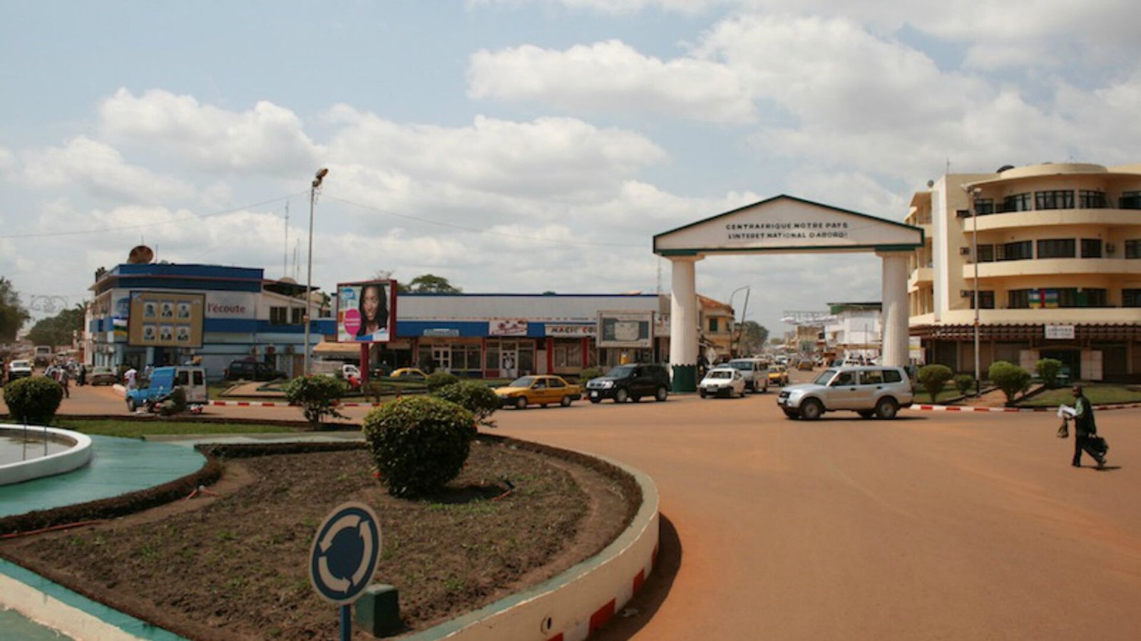 Intérieur de la ville de Bangui. Image d'illustration